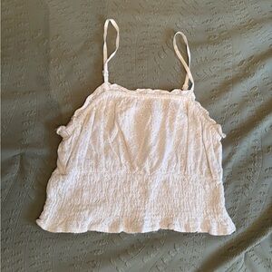 White Eyelet Women's Top